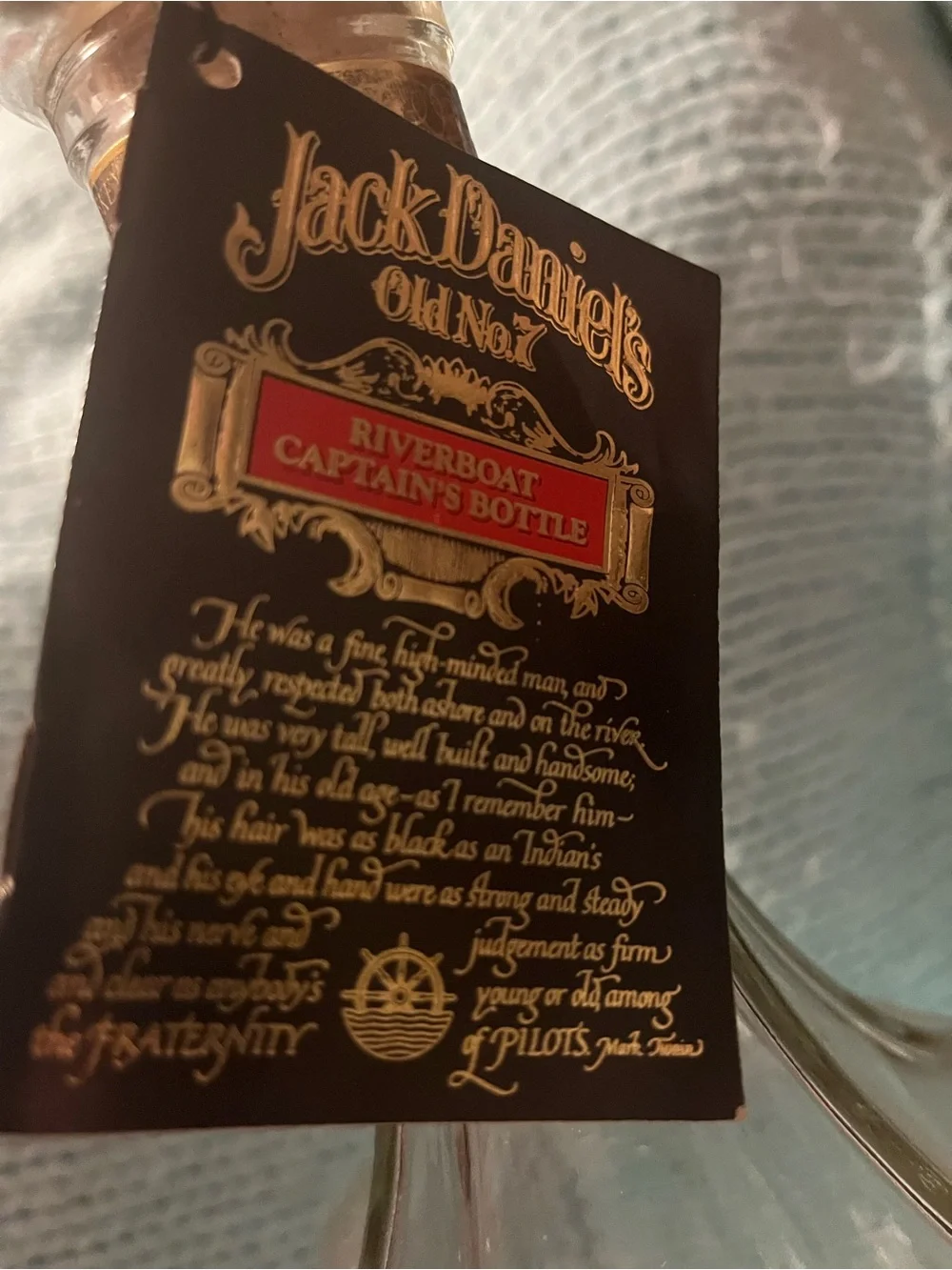 Jack Daniels Clear Glass Decanter